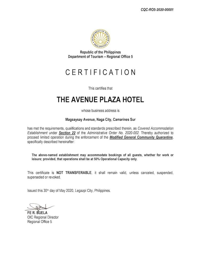 The Avenue Plaza Hotel Naga  Exteriör bild